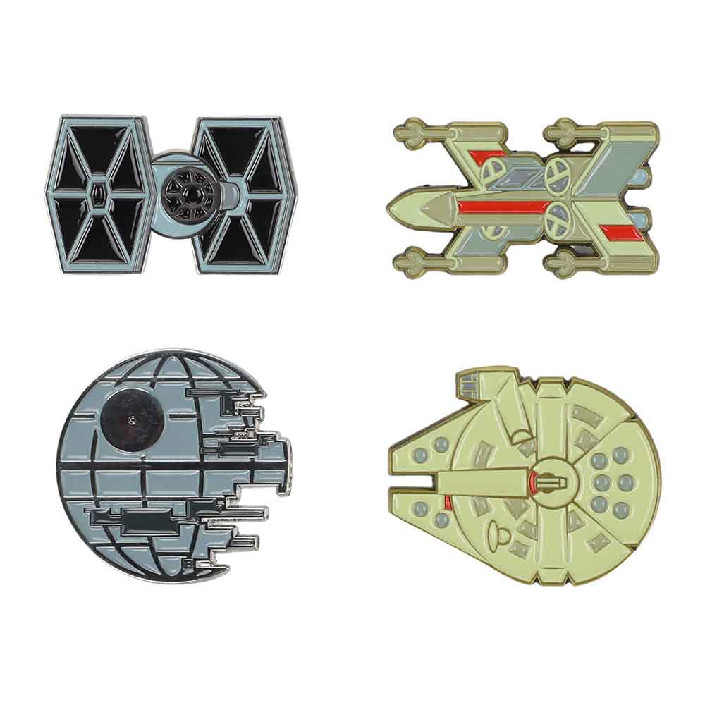 Star Wars - Tie Fighter & Rebel X-Wing Lapel Pin Set (12A)